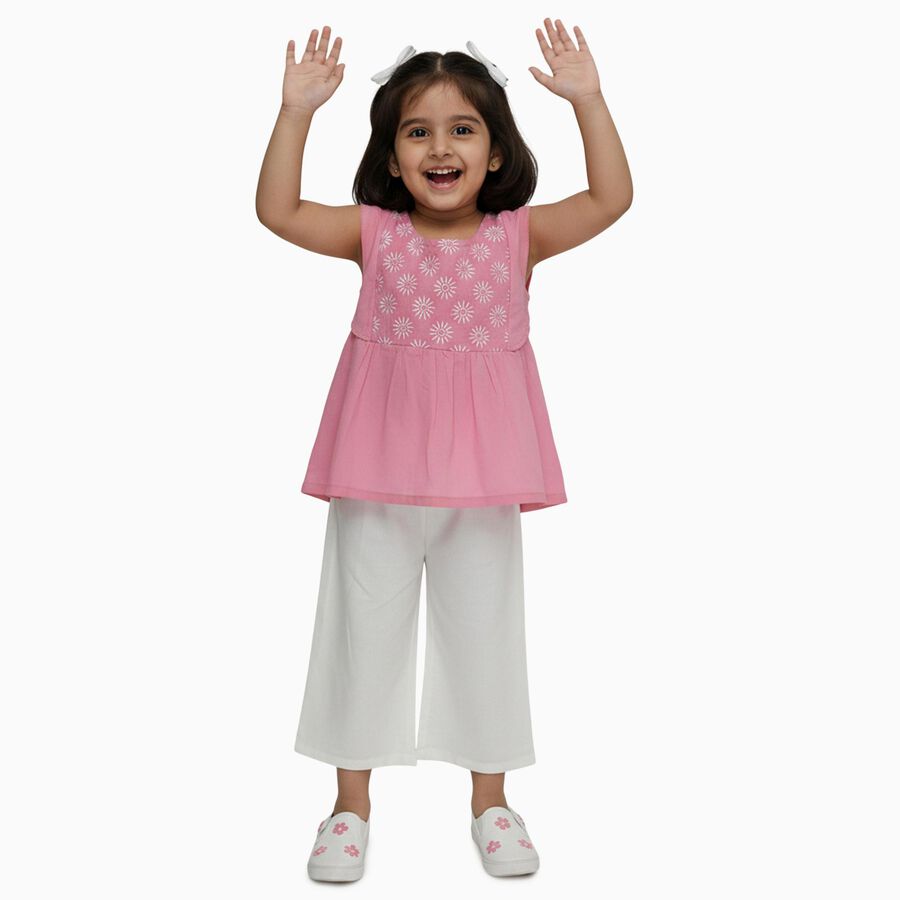 Girls' Capri Set, Light Pink, large