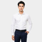 Men's White Formal Shirt, सफ़ेद, small
