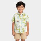 Boys Light Blue Cotton Collared Casual Shirt, Light Blue, small