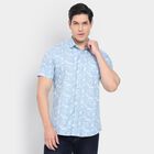 Men's 100% Cotton Casual Shirt, Light Blue, small image number null