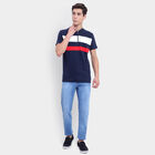 Stripes Henley T-Shirt, Navy Blue, small image number null
