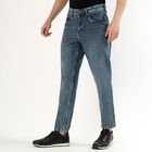 Men's Medium Wash Blue Slim Fit Jeans, Dark Blue, small
