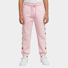 Girls' Soft Pink Glitter Bow Elastic Waist Winter Pyjama, हल्का गुलाबी, small image number null