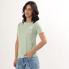 Women's Light Sage Green Round Neck T-Shirt, Light Green, small image number null