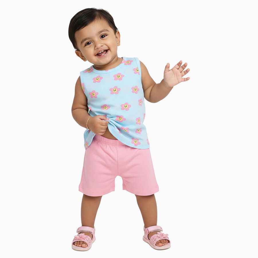 Infants' Short Set, Aqua, large image number null