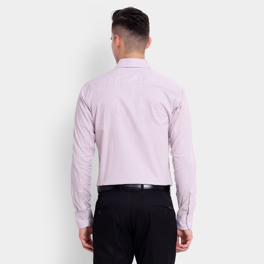 Men's 100% Cotton Formal Shirt, Lilac, large image number null