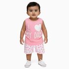 Infants' 100% Cotton Short Set, Pink, small image number null
