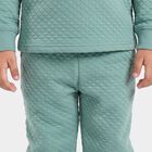 Boys Mint Green Crew Neck Textured Baba Suit, हल्का हरा, small