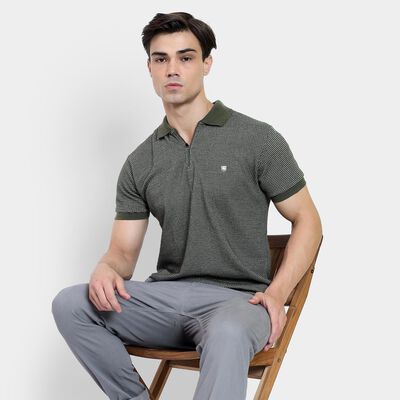 Men's Collared Half Sleeves T-Shirt 