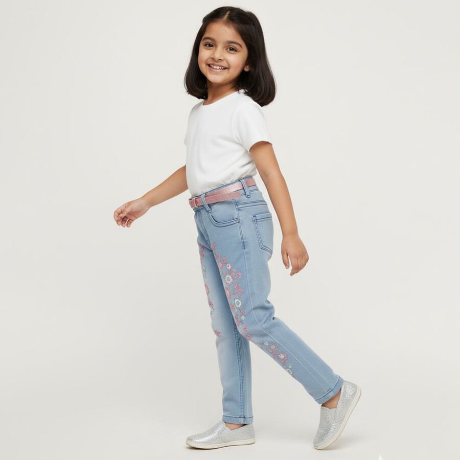 Girls' Jeans, Light Blue, large image number null