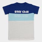 Boys' 100% Cotton Half Sleeves T-Shirt, हल्का नीला, small image number null