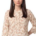 Women's Light Pink Cotton Kurti, Light Pink, small