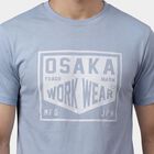 Men's Blue Round Neck Casual T-Shirt, Sky Blue, small