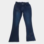 Girls' Jeans, Mid Blue, small
