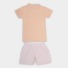 Infant Boys' 100% Cotton Baba Suit , Peach, small