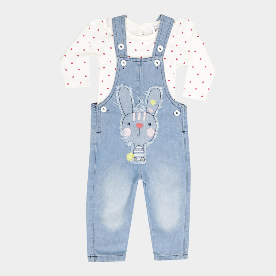 Infants Round Neck Hipster Set, Off White, large image number null