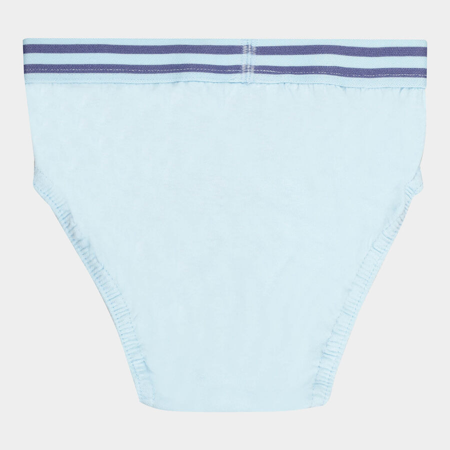Boys Cotton Brief, Light Blue, large image number null