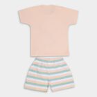 Infant Boys' 100% Cotton Baba Suit, Peach, small image number null