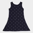 Girls' 100% Cotton Frock , नेवी ब्लू, small image number null