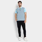 Men's Collared Half Sleeves T-Shirt , Light Blue, small image number null