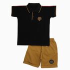 Boys' Woven Baba Suit, Black, small image number null
