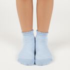 Girls' Soft Pastel Pink and Light Powder Blue Regular Fit Scalloped Ankle-Length Socks Pack of 2, Pink, small image number null