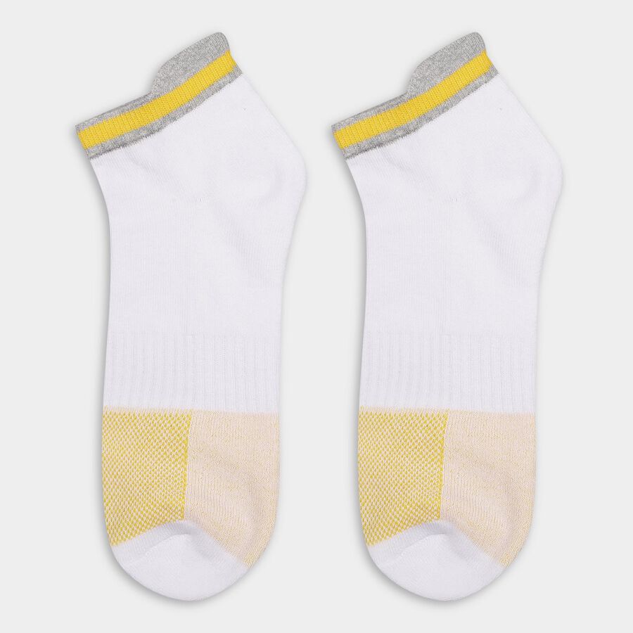 Men's Light Gray, Deep Black, Bright White Ankle Sports Socks, Navy Blue, large image number null