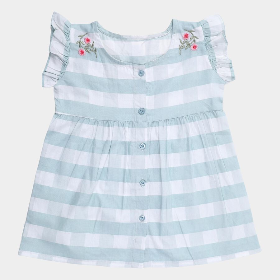 Infants' Frock, हल्का हरा, large