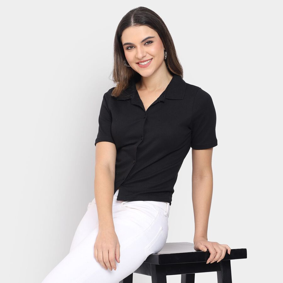 Ladies' Shirt , Black, large image number null