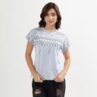 Ladies' Round Neck T-Shirt, Light Blue, small image number null