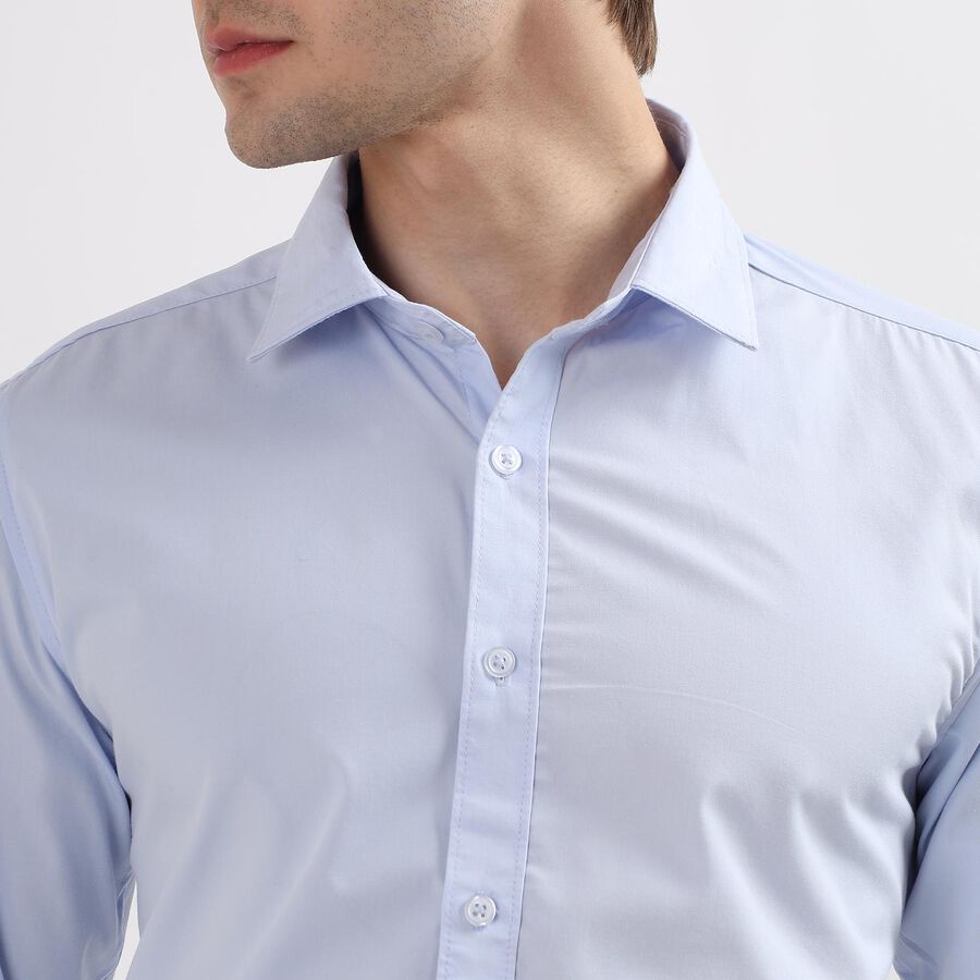 Men's Regular Collar Formal Shirt, Light Blue, large image number null