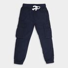 Boys'100% Cotton Trousers, Navy Blue, small image number null