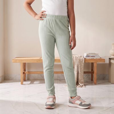 Girls' Mint Green Long Johns Thermal