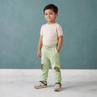 Boys' Mint Green Jogger Fit Dinosaur Pyjama, हल्का हरा, small