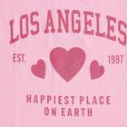 Girls Pink Round Neck Casual T-Shirt, गुलाबी, small