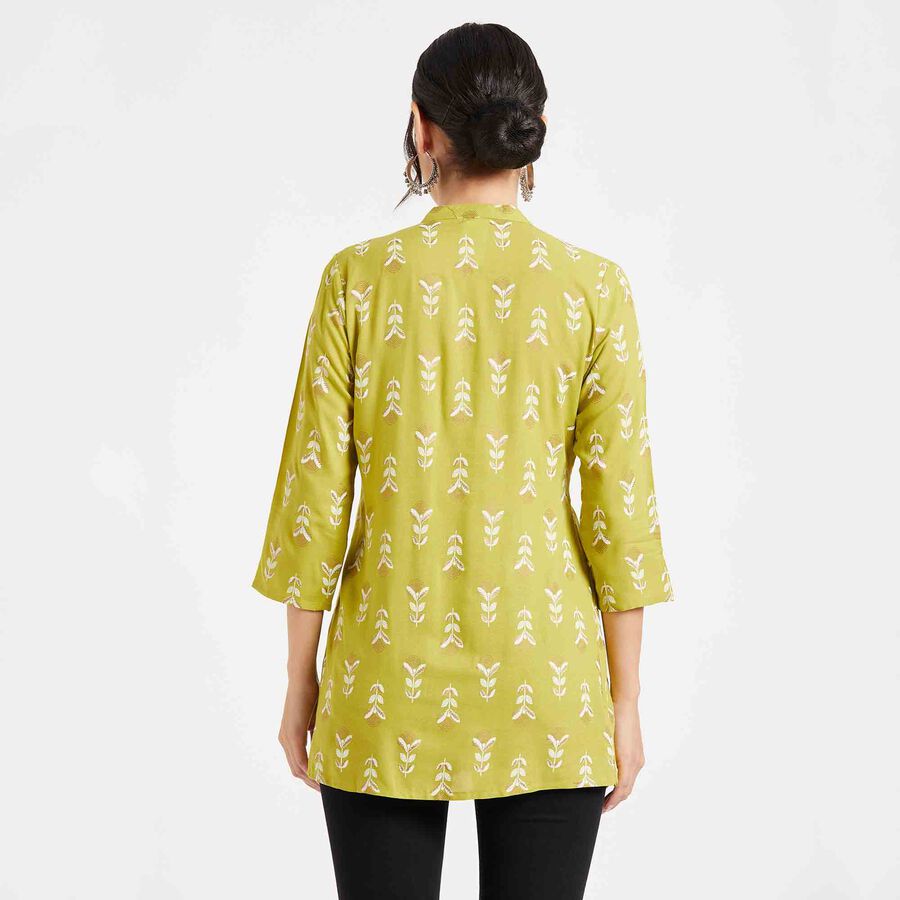 Printed Kurta, Olive, large image number null