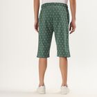 Men's Deep Forest Green Regular Fit Anchor Print Jamaican Shorts, Light Green, small image number null