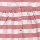 Infants' Pink Cotton Casual Frock, Light Pink, small