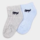 Boy's Socks (Pack of 2), मिश्रित हल्का ग्रे, small image number null