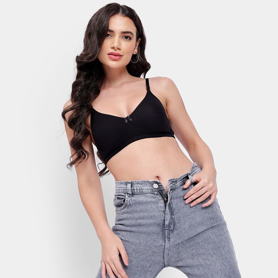 Ladies' Bra, काला, large image number null