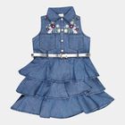 Embellished Frock, Mid Blue, small image number null