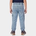 Boys' Light Blue Cargo Fit Utility Jeans, Light Blue, small