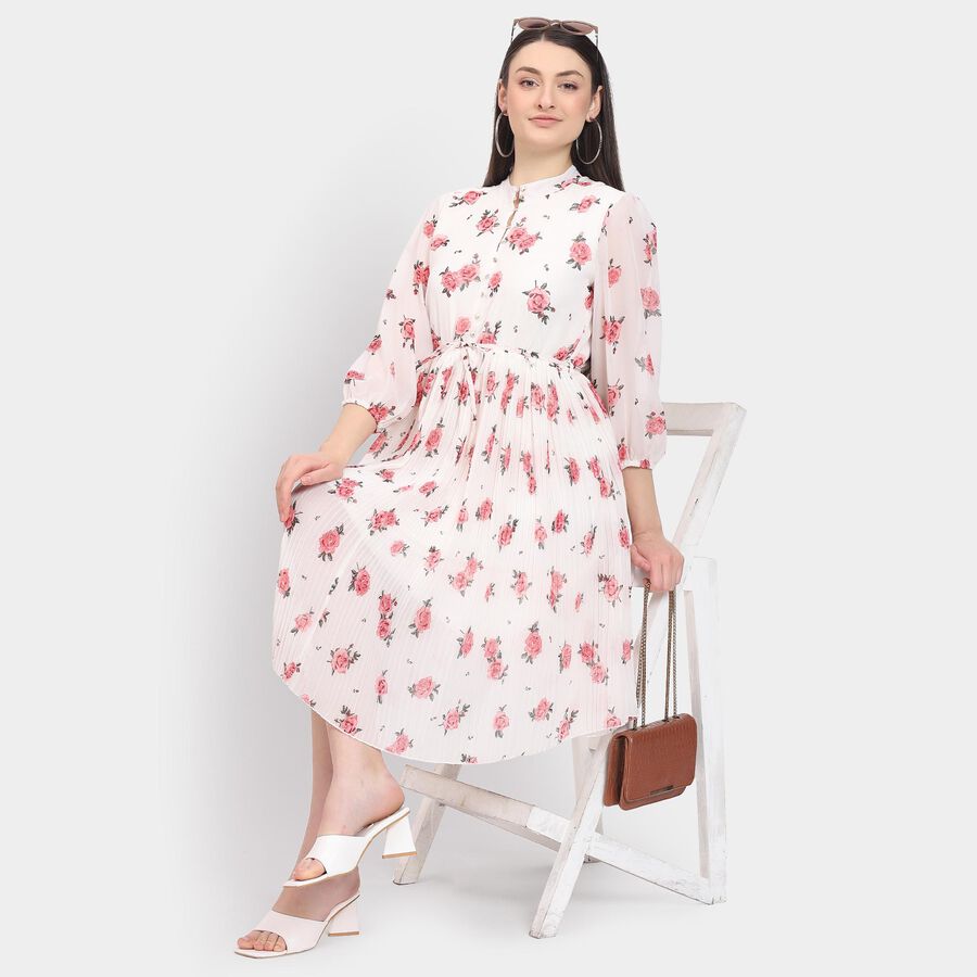 Ladies' Dress, सफ़ेद, large