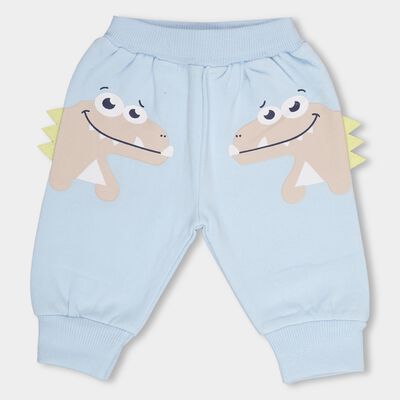 Infants Baby Blue Cartoon Printed Cotton Blend Pyjama