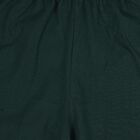 Boys' Dark Green Regular Fit Elastic Waist Bermuda Shorts, Dark Green, small