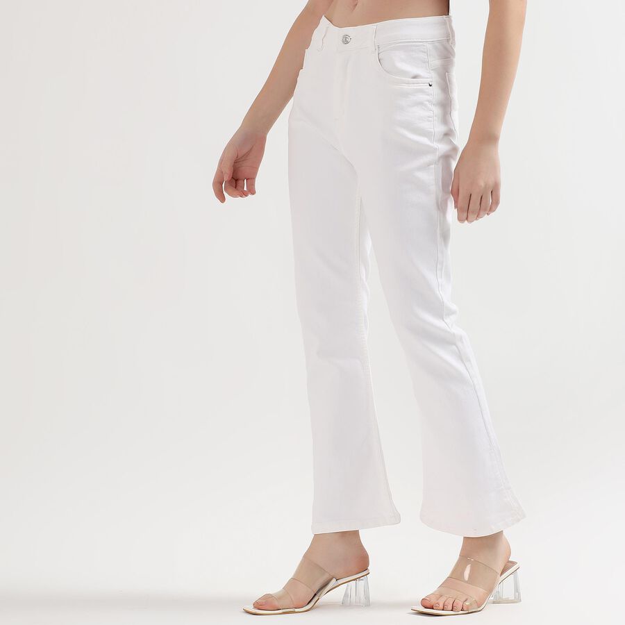 Ladies' Denim Jeans, White, large