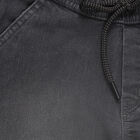 Boys' Charcoal Black Regular Fit Jogger Jeans, हल्का ग्रे, small image number null