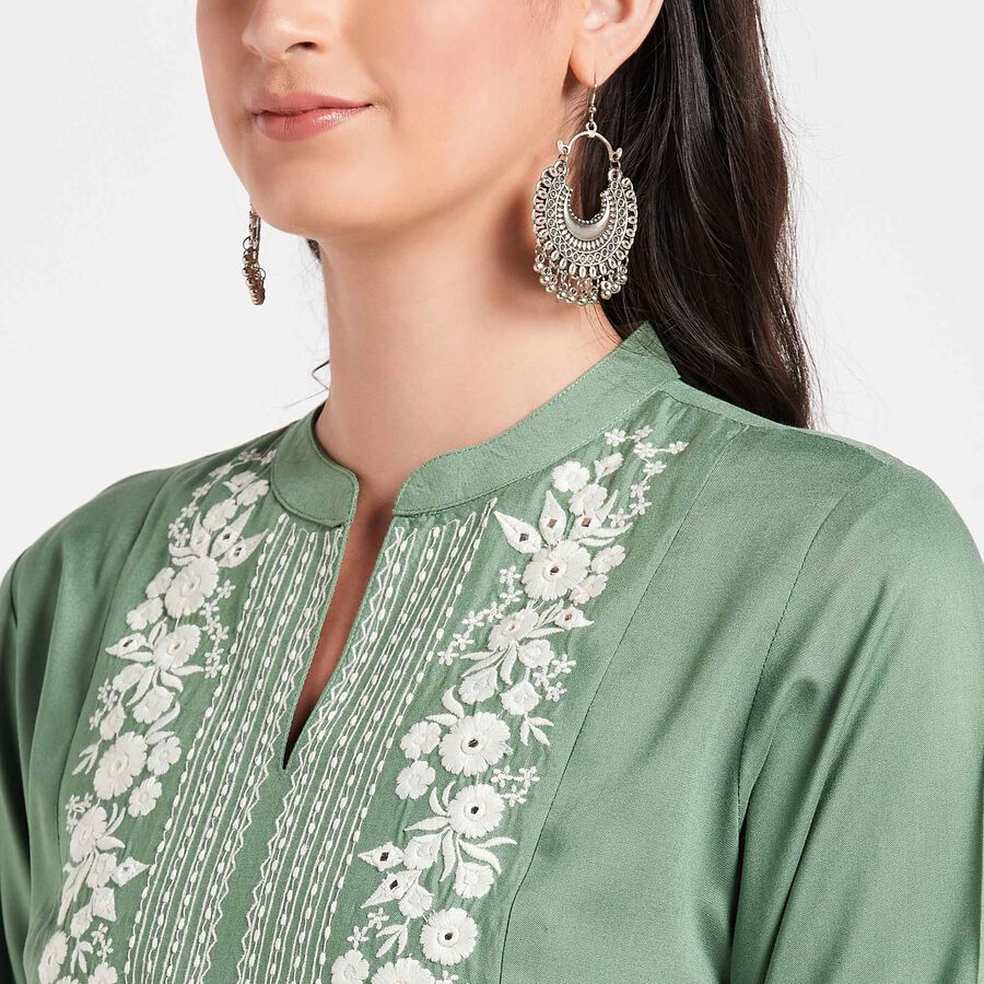 Solid Kurta, Olive, large image number null