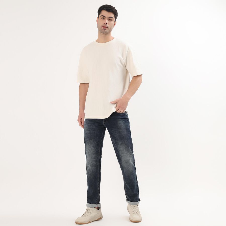 Men's Slim Fit Jeans, Dark Blue, large