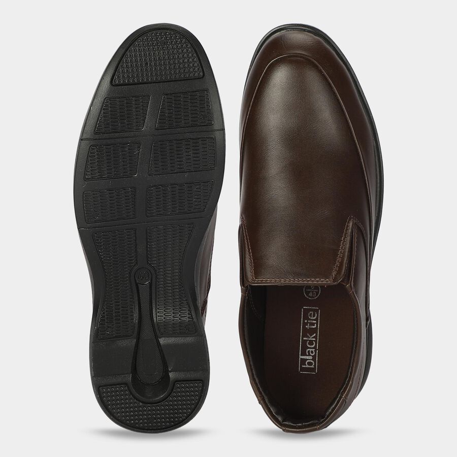 Men's Brown Slip-On Loafer Formal Shoes, Brown, large